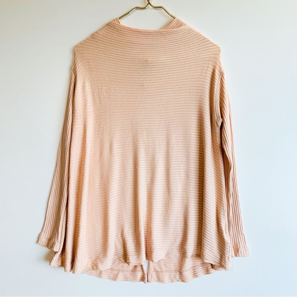 FREE PEOPLE Lover Rib Split Back Pullover Top - Picture 2 of 5
